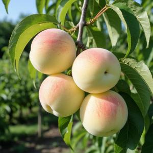 Персик "БЕЛЫЙ ЛЕБЕДЬ"  (срок созревания - август)